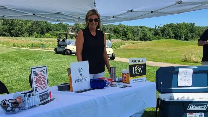 Frankfort Restaurant Association sponsor table at a golf tournament